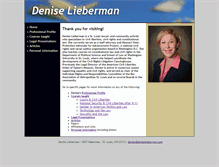 Tablet Screenshot of deniselieberman.com